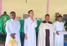 Rektor Seminari Petrus van Diepen Mengucapkan Terimakasih Kepada Ke 4 Frater TOP