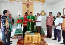 Kebersamaan Umat Beriman menjadi Kekuatan Besar Dalam Membangun Semangat Pelayanan, Demi Kemuliaan Tuhan Pelantikan Dewan Stasi