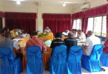 Ketua dan Wakil Ketua Komisi Keuskupan Manokwari Sorong, Kepengurusan yang Baru, Menggelar Pertemuan Perdana Bersama Mgr. Hilarion Datus Lega