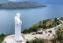 Patung Yesus Tertinggi Di Dunia Diberkati Di Sibea-Bea, Medan, oleh Mgr. Kornelius Sipayung OFMCap
