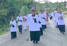 Umat Katolik Paroki St. Albertus Agung, Teminabuan, Rayakan Minggu Palma dengan Perarakan Meriah