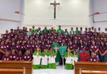 138 Orang Muda Katolik (OMK) Keuskupan Manokwari-Sorong Mengikuti Papuan Youth Day di Nabire