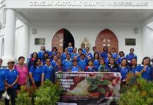 WKRI DPD Keuskupan Manokwari-Sorong Menjalankan Misi Ekologis Dengan Melakukan Aksi Penanaman Pohon