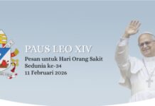 Pesan Paus Leo XIV Untuk Hari Orang Sakit Sedunia Ke-34