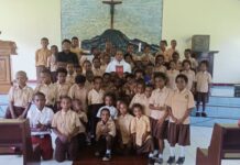 Paroki Santo Andreas Ayata Gelar Misa Syukur 132 Tahun Misi Katolik di Tanah Papua